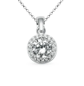 

Silver Pendant with cubic zirconia sunlight sample 925
