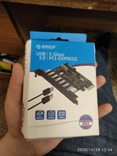 ORICO-Tarjeta exprés PCI-E de 7 puertos con conector de alimentación SATA de 15 Pines, chips PCIE Adapt VL805 y VL812, SuperSpeed USB 3,0