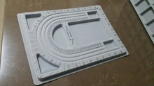 Placa de cuentas flocadas para fabricación de joyas, accesorios de pulsera, abalorios, herramientas de medición, diseño de joyería, bricolaje, 1 Uds.