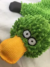 Perro de juguete duradera lindo papá pato haciendo sonido perro de peluche juguetes masticables para cachorros formación juguetes para la dentición para pequeños perros mediano