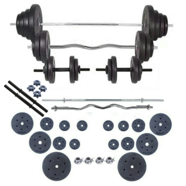 JUEGO DE PESAS Y BARRAS(RECTA 1.8 M & CURL 1.2M),MANCUERAS,TOTAL  90-120KG,PARA ENTRENAMIENTO MUSCULACION,GIMNASIO EN CASA,ENVIO RAPIDO DESDE  EUROPA. - AliExpress