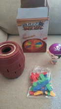 Divertido juego de la suerte para niños, broma, juego barril de pirata, NTDIZ1040, novedad