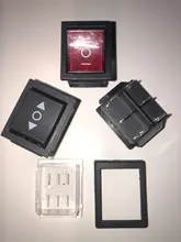 Power-Switch KCD4 Black 125VAC 3-Position-6-Pins Reset ON-OFF-ON 16A 20A 1PCS The-Arrow