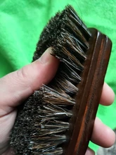 Shine Polishing Brush Auto Wash Car Interior Leather Textile Cleaning Brush with Horsehair