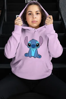 

Angemiel Wear Stich Pink Women 'S Hooded Sweatshirt