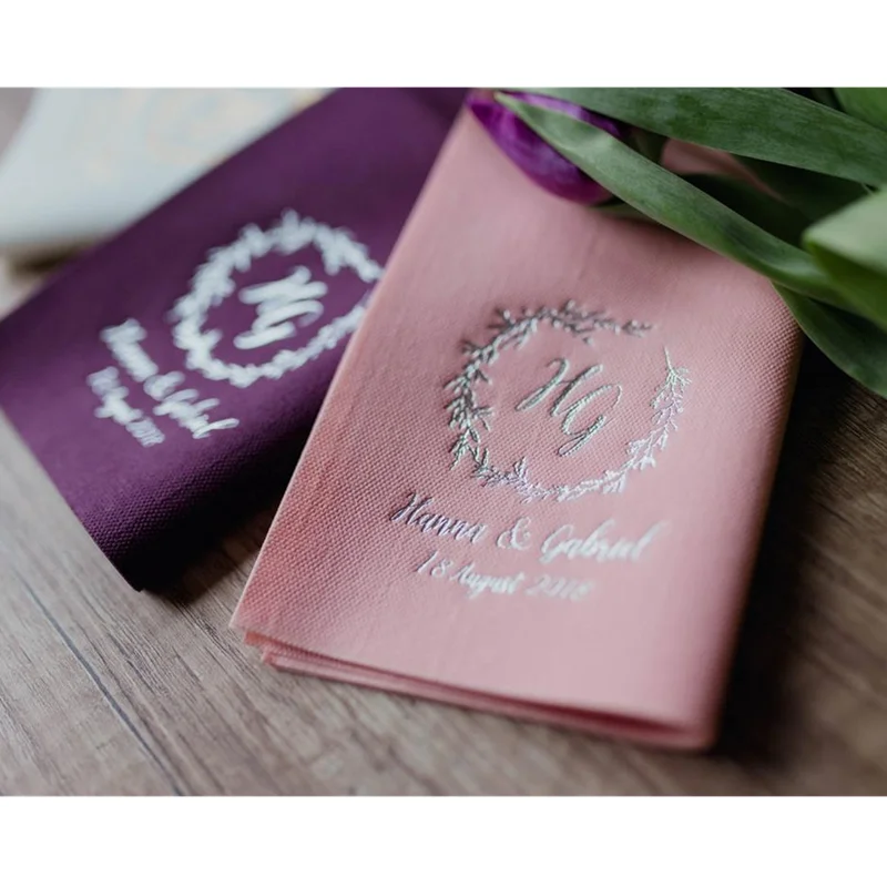 Personalized napkins DINNER Servietten mit Namen Bedruckte Hochzeit Custom Napkins Wedding | Дом и сад
