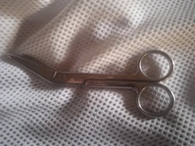 Tijeras de vendaje de acero inoxidable, 14cm, tijeras para cuidados médicos, uso doméstico