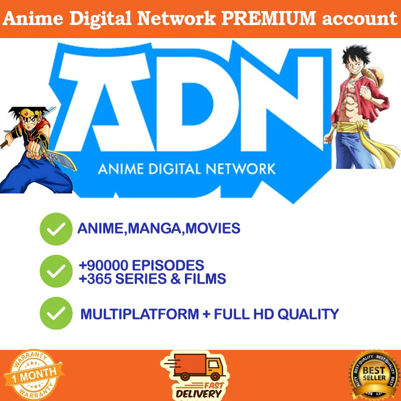 Cuenta de red digital de anime, premuim