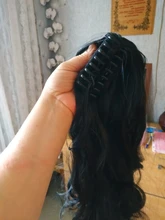 LISI GIRL-Extensión de pelo largo ondulado de 22 pulgadas, cabello sintético resistente al calor, cola de caballo, cola de caballo