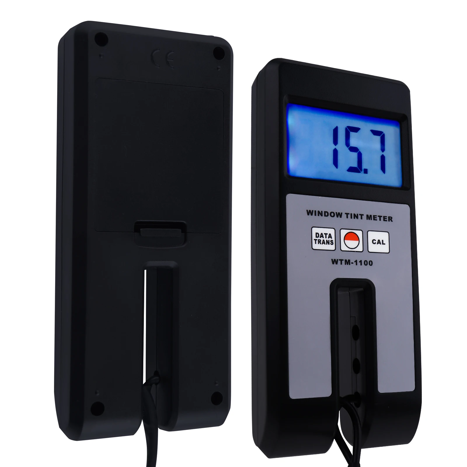 Digital Window Tint Meter with Sensor 18mm Thickness Visual Light Transmission Continuous Measuring 100% Range Glass Plastic images - 6