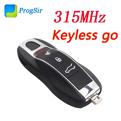 3 кнопки 315 МГц 433 МГц 434 МГц ASK Smart Keyless Go Бесконтактный пульт дистанционного управления для Porsche с чипом Hitag Pro ID49 - Цвет: 315mhz Keyless Go