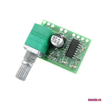 

Pam8403 digital audio amplifier 2x3 W with volume control-2 PCs