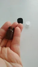 Glass-Bottle Perfume-Sample Essential-Oil Amber Plastic 100pcs Lid-Insert with 2ml 1ml