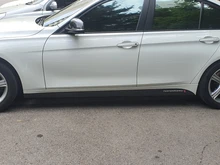 2 uds coche puerta lado falda rayas etiqueta M rendimiento cuerpo etiqueta de vinilo para BMW F20 F30 F15 F16 G30 F10 Z4 E60 E90 G20 F31 F32