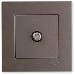 

PnpnElectrıc Gns Eqona Metallic Mocha Single Satellite Socket Eco SELL Socket Single