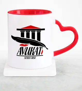 

Personalized Professional Attorney Red Heart Mug Cup-7
