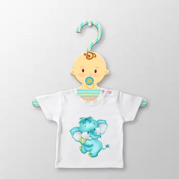 

Personalized Cute Baby Design Wooden Children Clothes Hanger-1