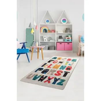 

Anti bacterial Non-slip Cartoon Baby Play Mat Baby Rug Colurful Letter Monster Design Mat for Children 140x190 cm play Mat
