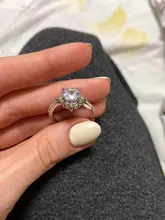 FDLK-Conjunto de anillos de boda elegantes para mujer, joyería de compromiso con brillante intenso, anillo de circón para mujer, 2 uds.