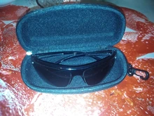 Caja militar de camuflaje para gafas de sol para hombre, estuche de EVA con Clip para cinturón, 1 unidad