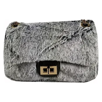 

Shoulder Bag Women's Handbags 2020 New Luxury New Trend Plush Top Handle Bag With Chain Feather Design Purse And Handbags сумка