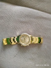Reloj de lujo con diamantes de Ginebra para Mujer, cronógrafo de cuarzo con tachuelas de acero y tres ojos, a la moda