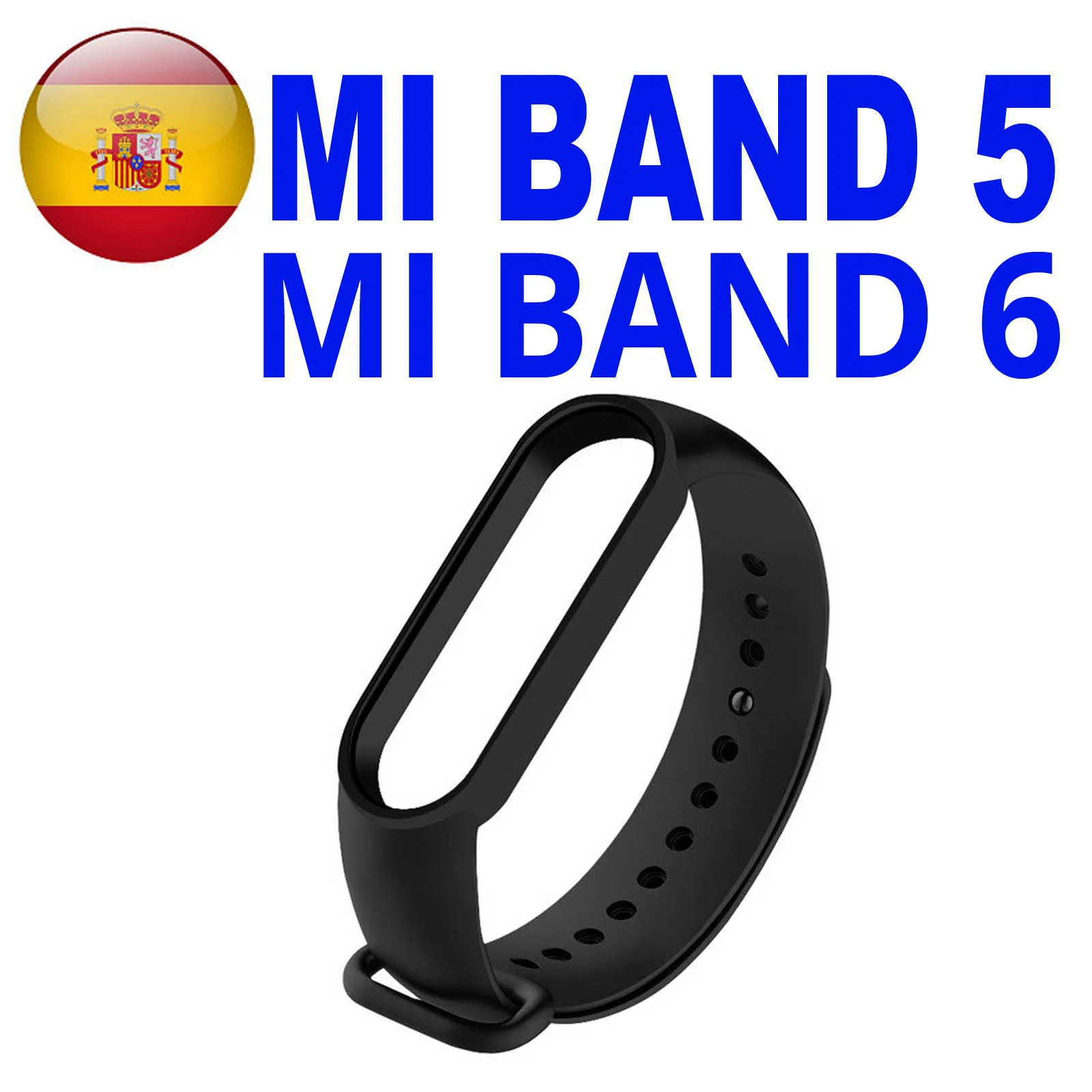 Reculo Para Xiaomi Mi Band Pulsera Actividad Xiaomi Mi Band 5 O 6 Smartwatch Correa Reloj Negro