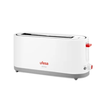 

Tostador Ufesa TT7365, potencia 1400W, 3 funciones: Descongelar, recalentar y cancelar, con bandeja recogemigas y selector elect