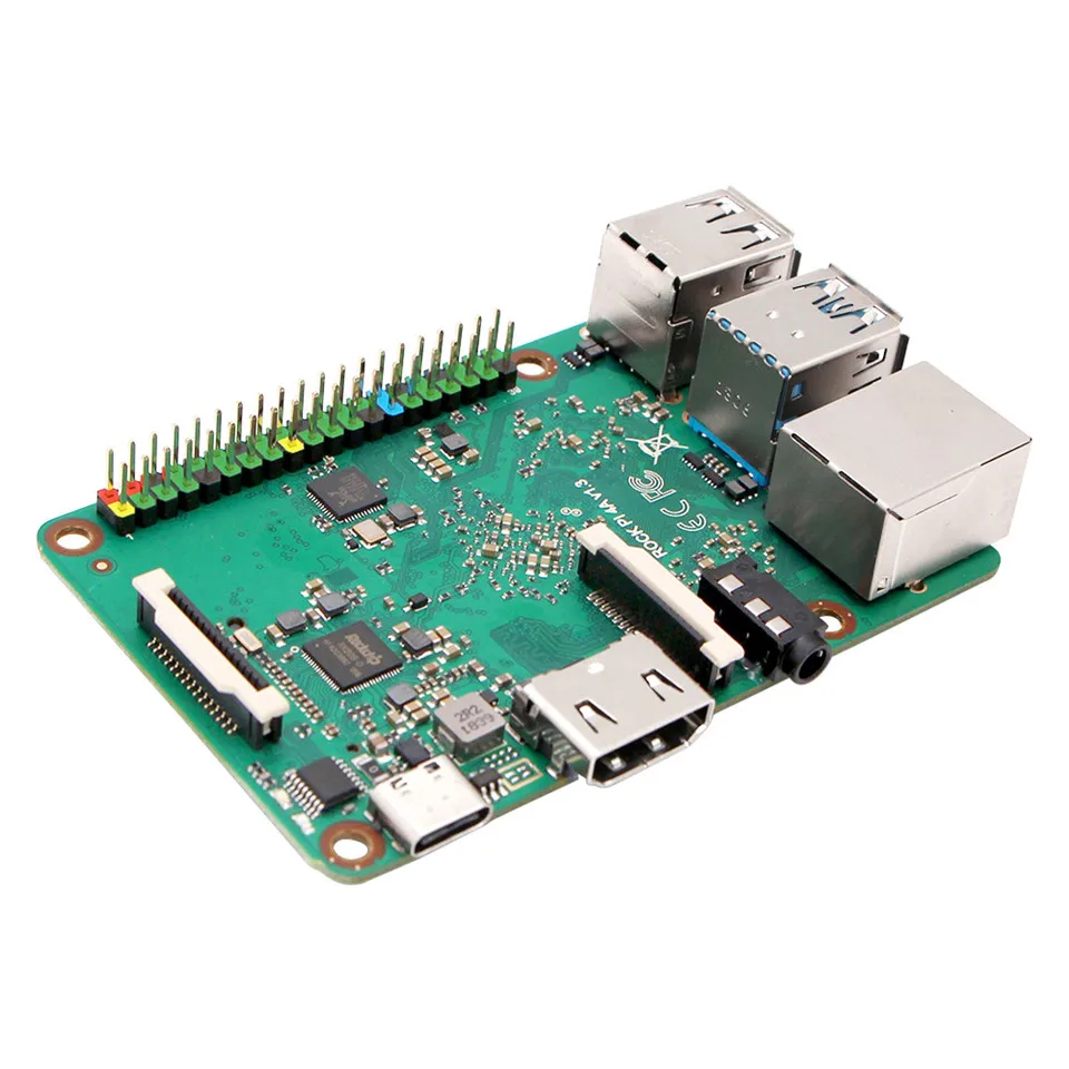 ROCK PI 4A V1.4 Rockchip RK3399 ARM Cortex шесть ядер SBC/одноплатный компьютер совместим с официальным дисплеем Raspberry Pi