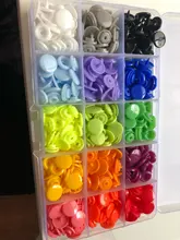 Juego de botones a presión de plástico T5 con alicate para sastre familiar, kit de herramientas, contenedores organizadores de costura de fácil sustitución de broches, DIY, por 360 uds.