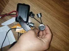 Eunavi 1set de Parktronic Kit de sensores de estacionamiento Led 4 6 8 sensores para todos los coches inversa asistencia Sistema de Control de Radar de marcha atrás