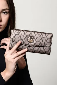 

Women's 4193 Platinum Lady Wallet 19 V69 ITALIA 4193 Model High Quality PU Made in Turkey
