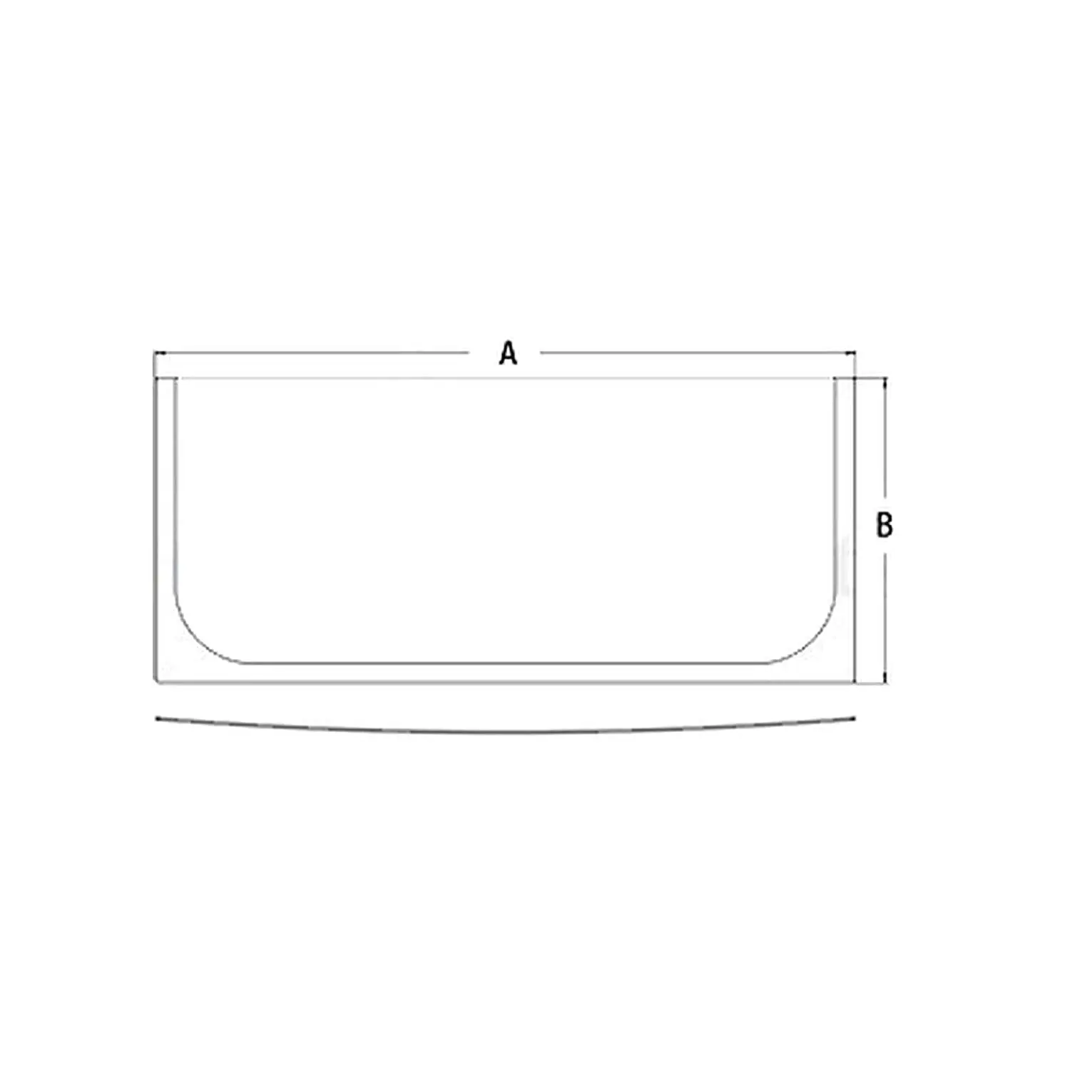 Ada glass 4651654 (H94244) -ламинированное нижнее переднее лобовое стекло кабины для моделей