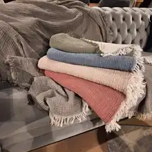 Funda de muselina turca 100% algodón para sofá y cama, manta suave y cómoda, con estilo, la mejor calidad, Original, personalizada