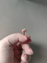 Anillos de boda con forma de corazón y cristal para mujer, sortijas de compromiso de oro rosa para mujer, joyería, accesorios para regalos de fiesta