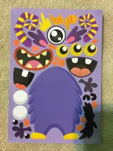 Pegatinas de rompecabezas para niños, juegos de rompecabezas de princesa de cara a cara, dinosaurio de ensamblaje, juguete educativo de entrenamiento de reconocimiento