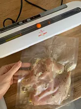 Envasadora al vacío eléctrica para uso doméstico, máquina de envasado y sellado de alimentos que incluye 10 bolsas