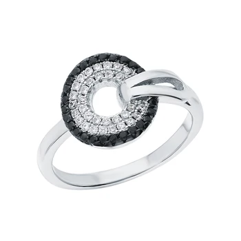 

Silver ring with cubic zirconia sunlight sample 925