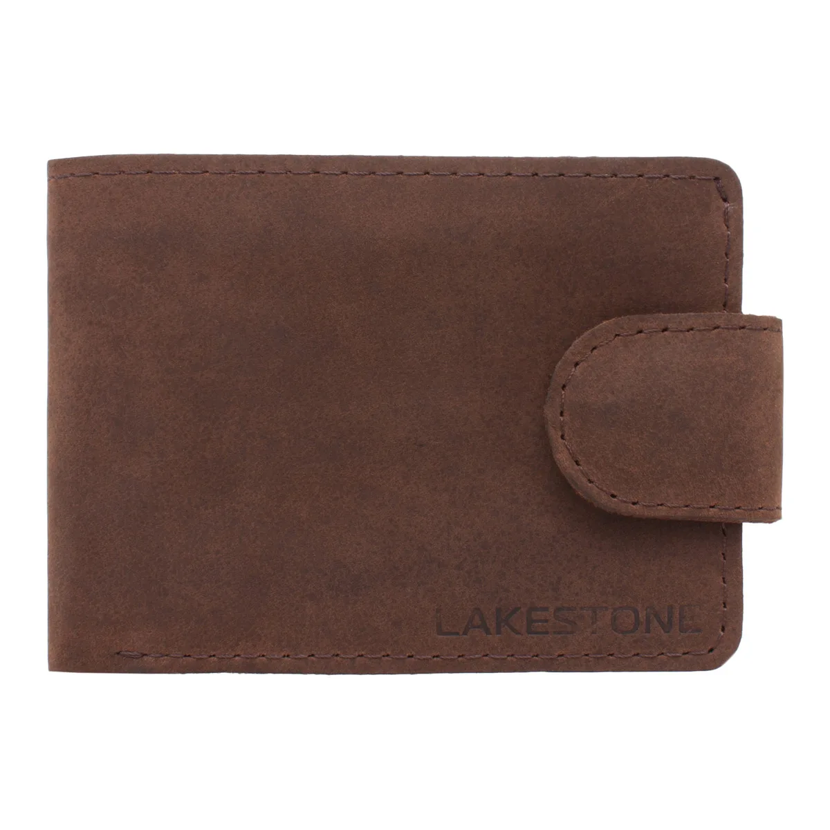 LAKESTONE портмоне кожаное Camp Brown для мужчин