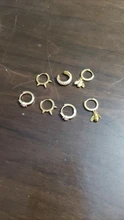 Canner Venta caliente brillante Huggies Pendientes para mujer Plata de Ley 925 Pendientes de botón Pendientes Cruz colgante aro aros joyería fina