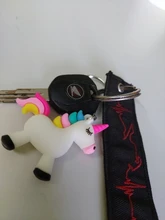 WKOUD-llavero con unicornio de cuento de hadas para mujer y niña, Soporte para Llaveros de caballo, llavero de aleación, regalo, joyería