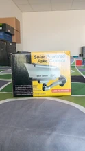 Cámara simulada de energía Solar para seguridad, videocámara falsa impermeable para interior y exterior, luz LED tipo bala, Monitor cámara de vigilancia CCTV