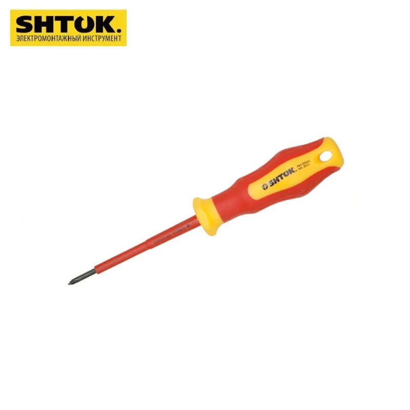 09204 Отвертка РН 0х75 мм 1000v SHTOK