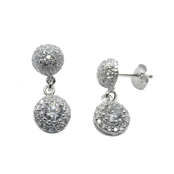 

Earrings Silver with Zircons
