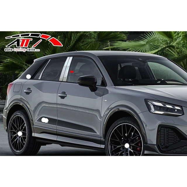 Fit For Audi Q2 2016/06-2018/12 Chrome Door Pillar 6 Piece Chrome