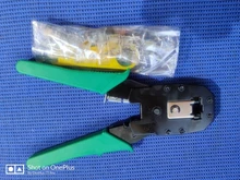 Juego de prensado de cables de red Cat6 Cat5 RJ45, Kit de herramientas con 10 Uds., conector de Cable de red RJ45 8P8C