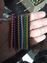 100/150pcs/lot Cable Markers Colourful C-Type Marker Number Tag Label For 2-3mm Wire