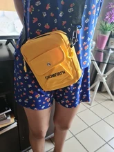 Bolso de hombro de Color puro para mujer, bandolera de lona con cremallera del bolso