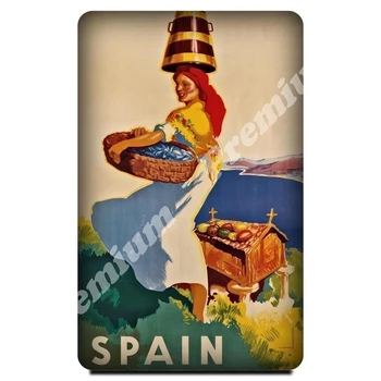 

Spain souvenir magnet vintage tourist poster