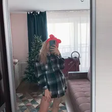 Oversized Shirts Clothing Tops Button Female Blouse Long-Sleeve Toppies Vintage Plus-Size